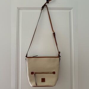 Dooney and Bourke Cream Leather Crossbody